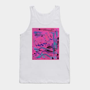 Neon Pink Party v2 Tank Top